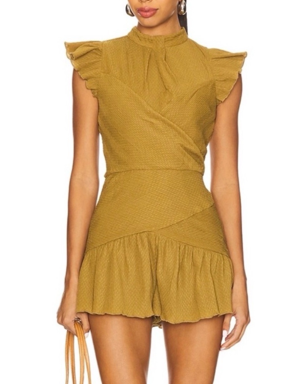 SAYLOR Malissa Romper – Olive – Size M (NWOT)